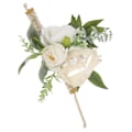 Miniatyrbilde 8 av 8: Håndleddsblomster for bryllup, brud, håndleddsblomst, dekorative hvite roser og grønne blader for ball 0.1