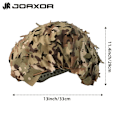 Miniatyrbild 5 av 7: Taktisk täckning Andningsbart Mesh Camo Camouflage Cover Perfekt för taktisk militär utrustning, stridshjälm Leaf style DW
