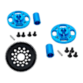 Miniatyrbild 5 av 5: 1/10 Rc Hög hastighet Växellåda Uppgraderingssatser 54500 Aluminium Kit Metall Rc Växlar Kompatibel Tamiya Tt 02 Crawler Rc Hobby Bil Modell Kit