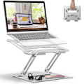 Miniatyrbillede 2 af 5: Bærbar computer stand - Aftagelig computer stand sølv