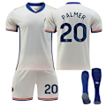 Miniatyrbillede 1 af 2: Chelsea Hjemmefodboldtrøje til Børn 2024-2025 - Palmer No. 20 - Strømper 20 No. 20 - Socks 20