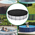 Miniatyrbillede 3 af 5: （Sort）306*30CM Poolafdækning, 300cm Rund swimmingpool