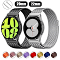 Miniatyrbild 2 av 7: Milanese Loop för Samsung Galaxy Watch 4/5/Pro/4 Classic/Active 2/Gear S3 - Rem 20mm 22mm armband för Huawei GT 3-2-2e-Pro band 03 röd 20mm Watchband