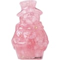 Miniatyrbillede 6 af 8: Krystal Snemand Figur - 3D Julepynt Miniature, Rosakvarts Rose quartz