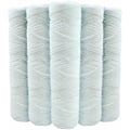 Miniatyrbilde 1 av 3: Set med 5 antisediment-filterpatroner 9 tum 3/4 - 20 mikron, kompatibel med 10 tums filter, produsert i Frankrike - Shlm