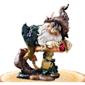 Miniatyrbilde 1 av 8: Dekorative Gnome-pynt til hagen, søte soppskulpturer for utendørs dekor C