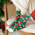 Pikkukuva 5 / 8: Joulu sukat unisex naiset miehet | pehmeät sukat joulu & sukat adventtikalenteri | onnelliset sukat joulu ja joulu sukat Set 1 10