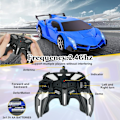 Miniatyrbilde 5 av 7: Fjernstyrt bil, 1:18 Transformerende leker fjernkontroll omdanne bil, 2-i-1 Transform robotleke med 2,4 GHz fjernkontroll Blå - Lamborghini