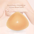 Miniatyrbillede 2 af 6: Silikone Brystform Mastektomi Protese Trekantform 250g 250g