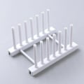 Pikkukuva 1 / 10: st Creative Plastskål Tallrikställ Lock Köksmaterial Dräneringsställ white
