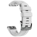Pikkukuva 1 / 7: 22 mm 26 mm silikonrem för Garmin Fenix ​​7X 7 Pro Solar/6X 6 Sapphire 5 5X Plus 3 3HR/Epix QuickFit WatchBand 1:1 Officiellt band style1 Vit style1 White QuickFit 22mm