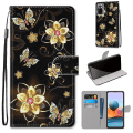 Miniatyrbillede 2 af 4: SQBB Etui til Xiaomi Redmi Note 10 Pro/Pro Plus cover Magnetiske kortholdere Creative Pensies Mønster Etui Coque
