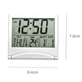 Miniatyrbild 2 av 5: Digital resealarmklocka - Fällbar kalendertemperaturtimer Lcd-klocka Väderprognosklocka B