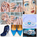 Miniatyrbillede 4 af 4: 2880 stk. Lyseblå flade rhinestones til negle, SS30, 6,3-6,5 mm Light Sapphire SS30/2880pcs