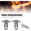 Miniatyrbillede 2 af 8: Guitar String Retainer, Tree Standard Roller String Guides Metal Elektrisk Gitarr String Guide Retainer Byte (Silver) Silver
