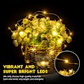 Miniatyrbillede 2 af 3: 24 Pak LED Fe-lys, 7ft 20 LED Mini Lysstreng til Håndværk, Bryllup Warm White 24 Pack