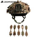 Miniatyrbild 7 av 7: Taktisk täckning Andningsbart Mesh Camo Camouflage Cover Perfekt för taktisk militär utrustning, stridshjälm Leaf style DW