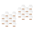 Miniatyrbild 10 av 10: Hexagon akryl bordsnummer skylt med hållare Kit Event Festskyltar Tillbehör för jul Baby Shower Party Dekoration null - A null - A