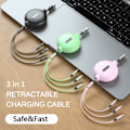 Pikkukuva 3 / 10: Retractible Latauskaapeli, 3-in-1 Multi USB Nopea Lataus Co