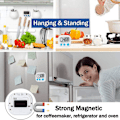 Miniatyrbild 2 av 4: 2-pack Digital Köktimer - Hög Larm, Stora Siffror - Vit White 1