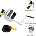 Miniatyrbilde 4 av 4: Høylyd Whistle for Trenere, med Lanyard - Perfekt for Dommere og Lærere 6 packs