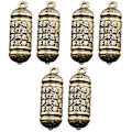 Miniatyrbillede 4 af 4: 6 stk. Messing nøglering vedhæng messing amulet vedhæng nøglering hængende pynt