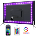 Pikkukuva 1 / 6: Tejp Bluetooth USB LED-nauha 5050 SMD 5V USB RGB-valot Joustava LED-lamppu Teipinauha RGB Itsekiinnittyvä TV Työpöytä Diodi 2m