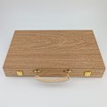 Miniatyrbilde 5 av 5: Avancerat backgammon-set med inlagt trä i trä. Klassisk Foldi