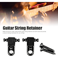 Miniatyrbillede 2 af 8: Guitar String Retainer, Tree Standard Roller String Guides Metal Elektrisk Gitarr String Guide Retainer Byte (Svart) Svart