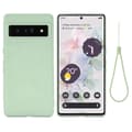 for Pixel 7 Pro Pure Color Flytende Silikon Støtsikkert Mobilskall - Perfekt Grønn-maks Green