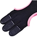 Miniatyrbillede 7 af 7: - Fingerbue, Handsker, Fingerbeskyttere, Handsker Skydning, Fingerbeskyttere, Tilbehør til Recurve Compound Bue Sort Pink S Black pink S