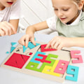 Miniatyrbillede 2 af 8: Træ Tangram Puslespil til Børn | Hjerne-Tænder Formblokke til 3+ År