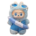Miniatyrbild 2 av 3: [HH] Labubu Kläder Solglasögon Sommarklänning Outfit Badring Tillbehör Set Labubu Bikini Kläder