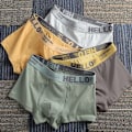 Miniatyrbild 4 av 7: 5 st Herrunderkläder Man Boxersexiga kalsonger Bekväma Andas Mode Pojkar Trosor Underkläder Boxershorts Herr 5PCS-Mix 2PCS-Mix-03 XXXL-75-90kg