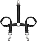 XJ-Dubbelt hundkoppel justerbart med elastisk bungee – max