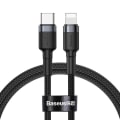 Pikkukuva 1 / 5: Baseus Cafule -kaapeli USB-C Lightning iP PD 18W, 1m Musta