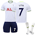 Pikkukuva 1 / 5: Nya Pojkar Barn Barn Fotboll Kit Kort Skjorta Socka Set Fotboll tottenham hotspur home kit #7 tottenham hotspur home kit #7 24/(8-9 years)