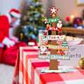 Miniatyrbillede 3 af 8: DIY Jule Diamant Maleri Sæt, Speciel Formet Træ Ornament B