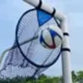 Miniatyrbillede 3 af 4: Fodboldtræningsnet - Træningsredskab til baghaven - Bærbare fodboldnet - Fodboldnet - Bærbart fodboldmål - Net til ungdomstræning 45*60cm yellow