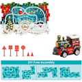 Miniatyrbilde 6 av 8: Puslespill Jernbanevogn Lekesett - 13 deler Julemontering Modell for Barn 13 pcs