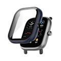 Miniatyrbillede 1 af 7: Pc Skydd För Amazfit Bip U/Bip U Pro Full Screen Protector Case För Amazfit Pop Pro Watch Skydd Shell Tillbehör Midnight Blue