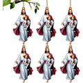 Miniatyrbild 6 av 8: Set med 6 Akryl Julgranspynt, Unika Semesterdekorationer för Trädet And