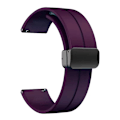 Pikkukuva 1 / 7: Magneettulukko Silikonranneke Huawei Watch 3 pro GT3 GT2 42mm 46mm Mi Watch S1 Pro/ Watch 2 20mm 22mm Vyö Ranneke violetti Huawei GT2 42mm