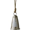 Pikkukuva 8 / 8: Metallinen joulukellon koriste, juuttinarulla, rustiikkinen äänellinen kello puuhun, seppeleeseen ja oviin Christmas tree bells