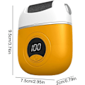 Miniatyrbillede 6 af 8: Elektrisk Fodfil, Digital Skærm Hårdhudsfjerner til Hæle og Død Hud orange