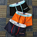 Pikkukuva 1 / 7: Miesten alushousut Puuvilla Herrundervaatteet Boxerit Painettu boxer Mukavat shorts Herrundervaatteet L-3XL 3kpl Hei Cheng Navy XXL 75-85KG