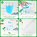 Miniatyrbilde 4 av 7: Tykk Sengteppe for Pottetrening, 70 x 90 cm Vaskbar Madrassbeskytter (Dinosaur Design) White