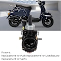 Pikkukuva 2 / 8: PHBG 19 mm kaasutin 2-tahti 50cc Dellorto skootteri ATV(404-083)