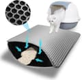 Cat Litter Mat with Honeycomb Design, Non-Slip and Waterproof, Multiple Sizes Grå 30*30cm