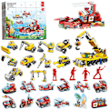Pikkukuva 8 / 9: Joulukalenteri rakennuspalikoilla Blind Box Laskuri 24 Ruutua Lapset DIY Auto Dinosaurus Rakennuspalikat Käyttövoima Blind Box-sfssscs 8886